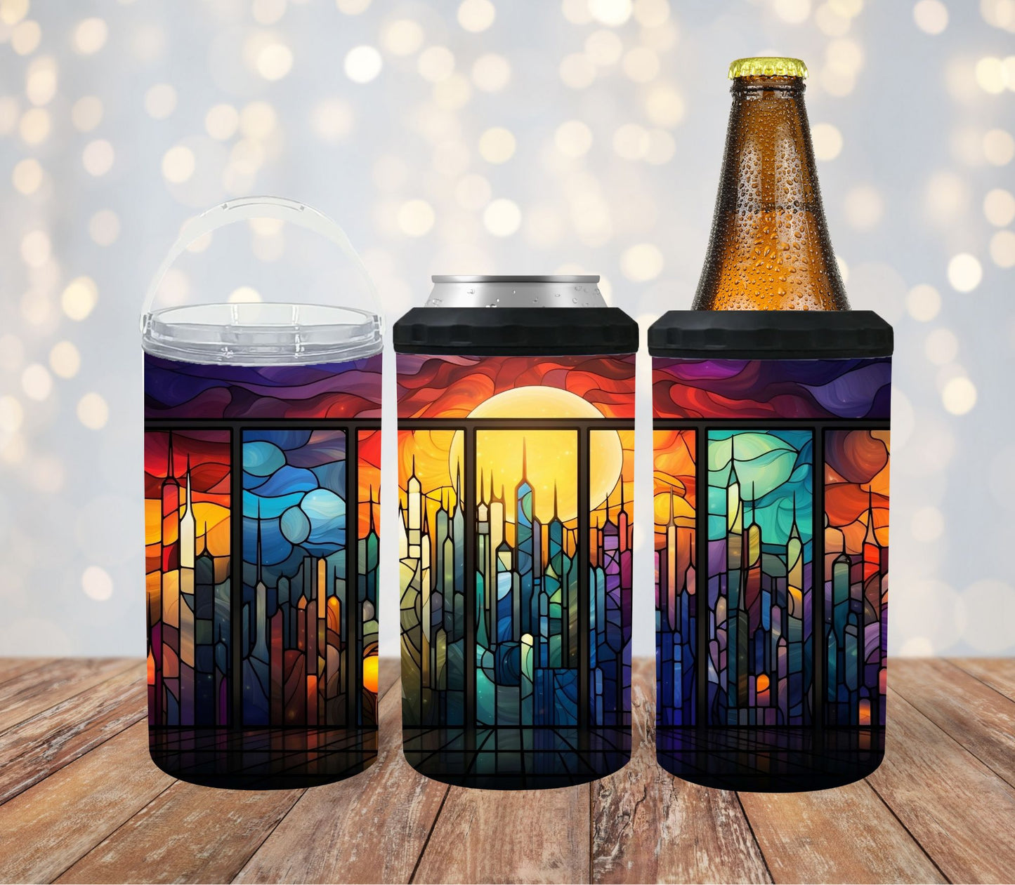 4-in-1-stubby-can-cooler-tumbler-stubby-holder-can-cooler-glass-sunset-TR-Collective-front