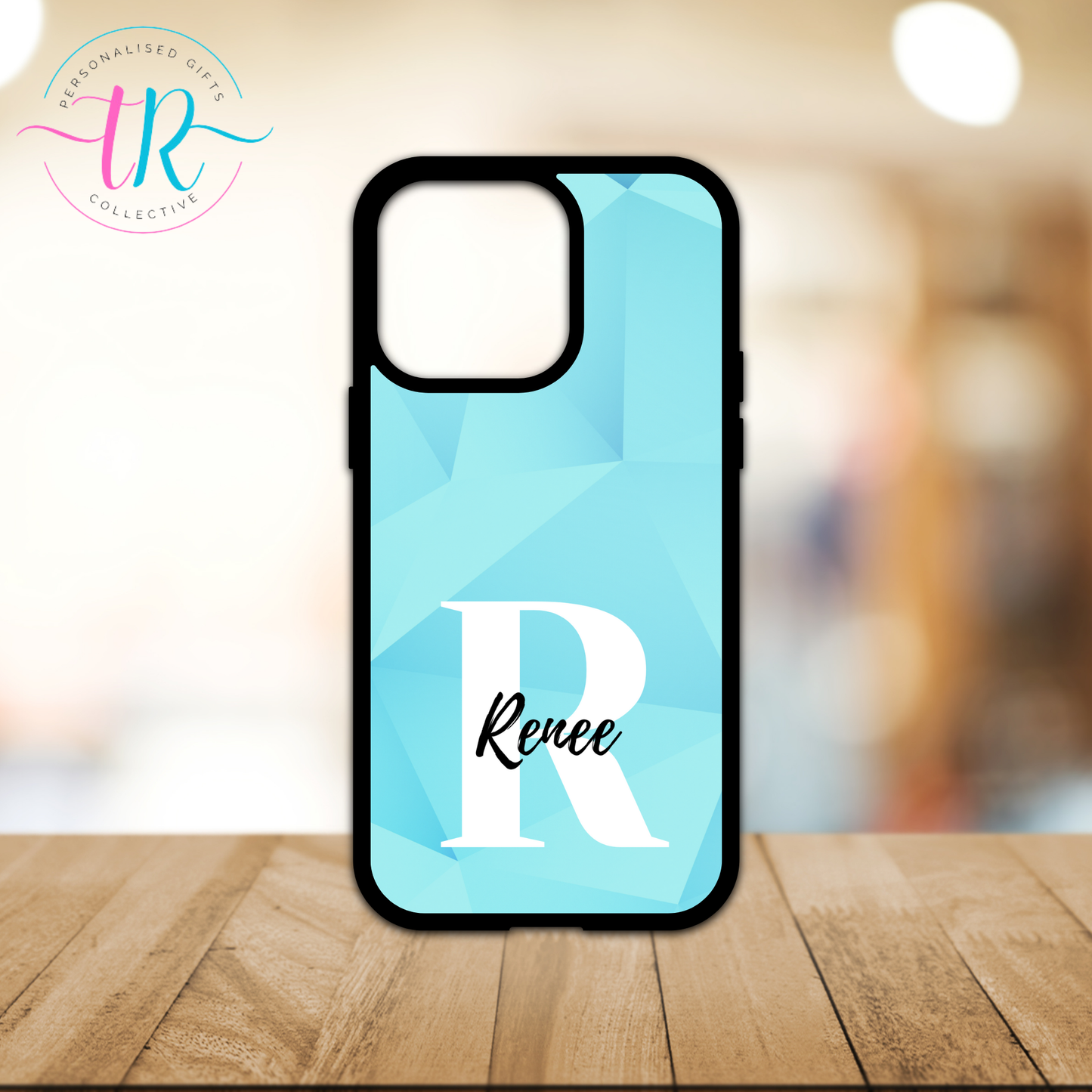 Custom Phone Case - Blue Monogram Case