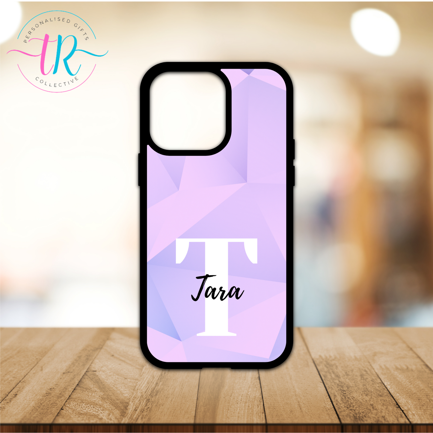 Custom Phone Case - Pink Monogram Case