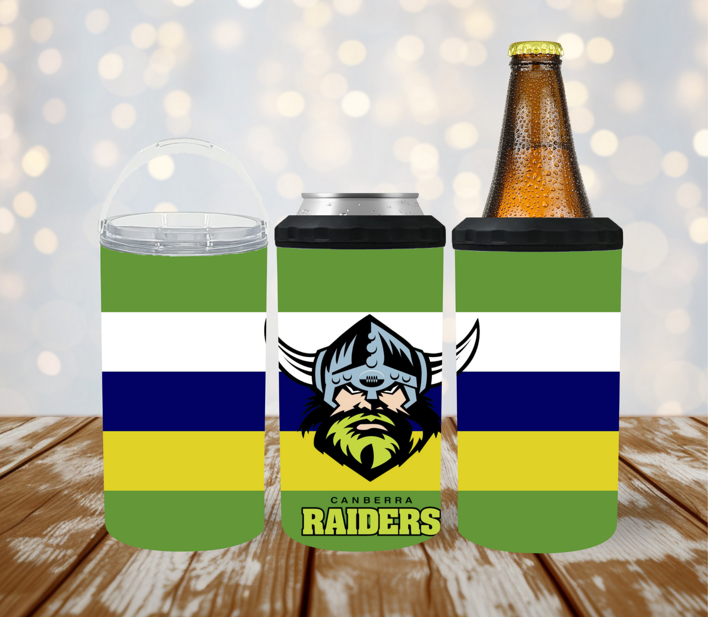 4 in 1 Stubby/Can Cooler Tumbler - The Raiders