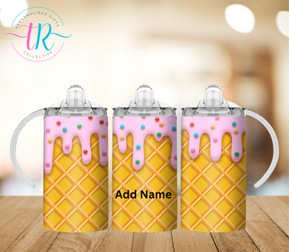 12oz-sippy-cup-sippy-sippy-cup-strawberry-sprinkles-add-name-TR-collective-front