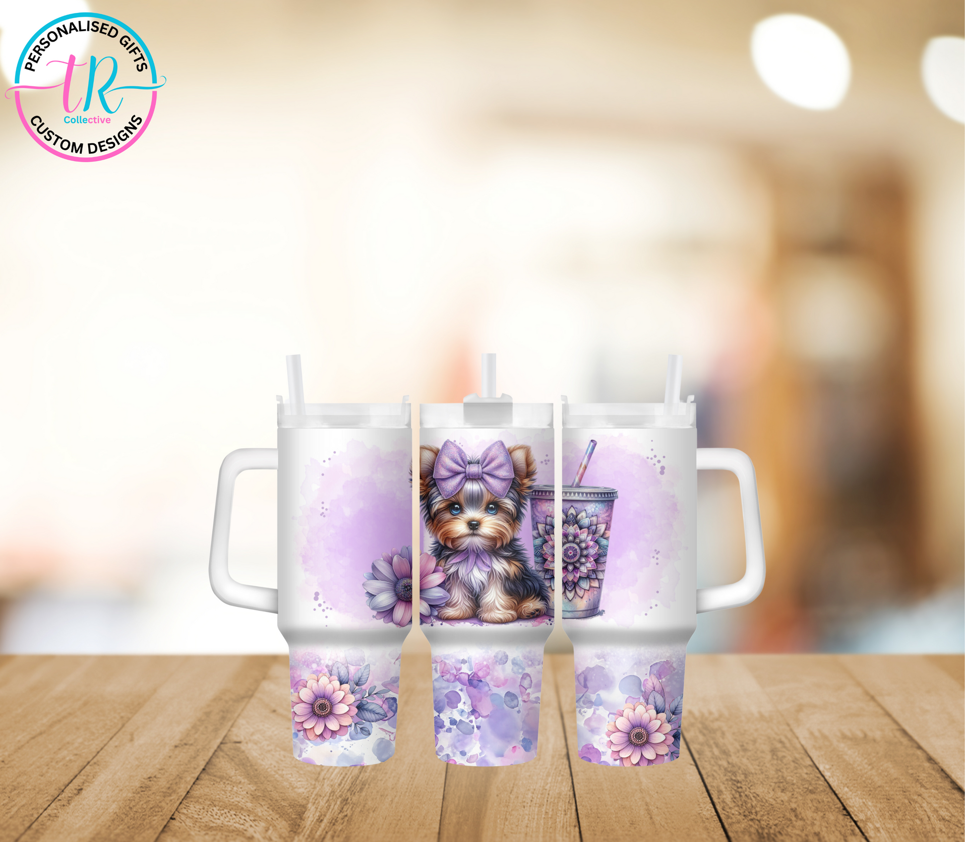 14oz-tumbler-travel-mug-coffee-tumbler-purple-paws-TR-collective-front