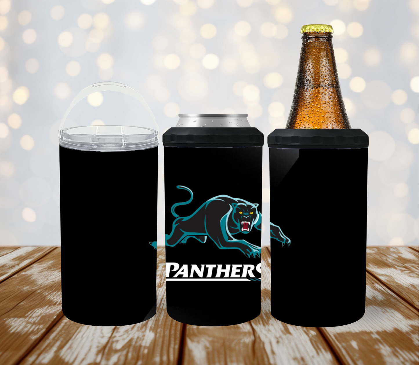 4 in 1 Stubby/Can Cooler Tumbler - The Panthers