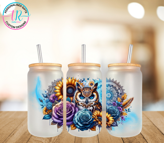 16oz-glass-tumbler-glass-can-glass-tumbler-with-staw-owl-TR-collective-front