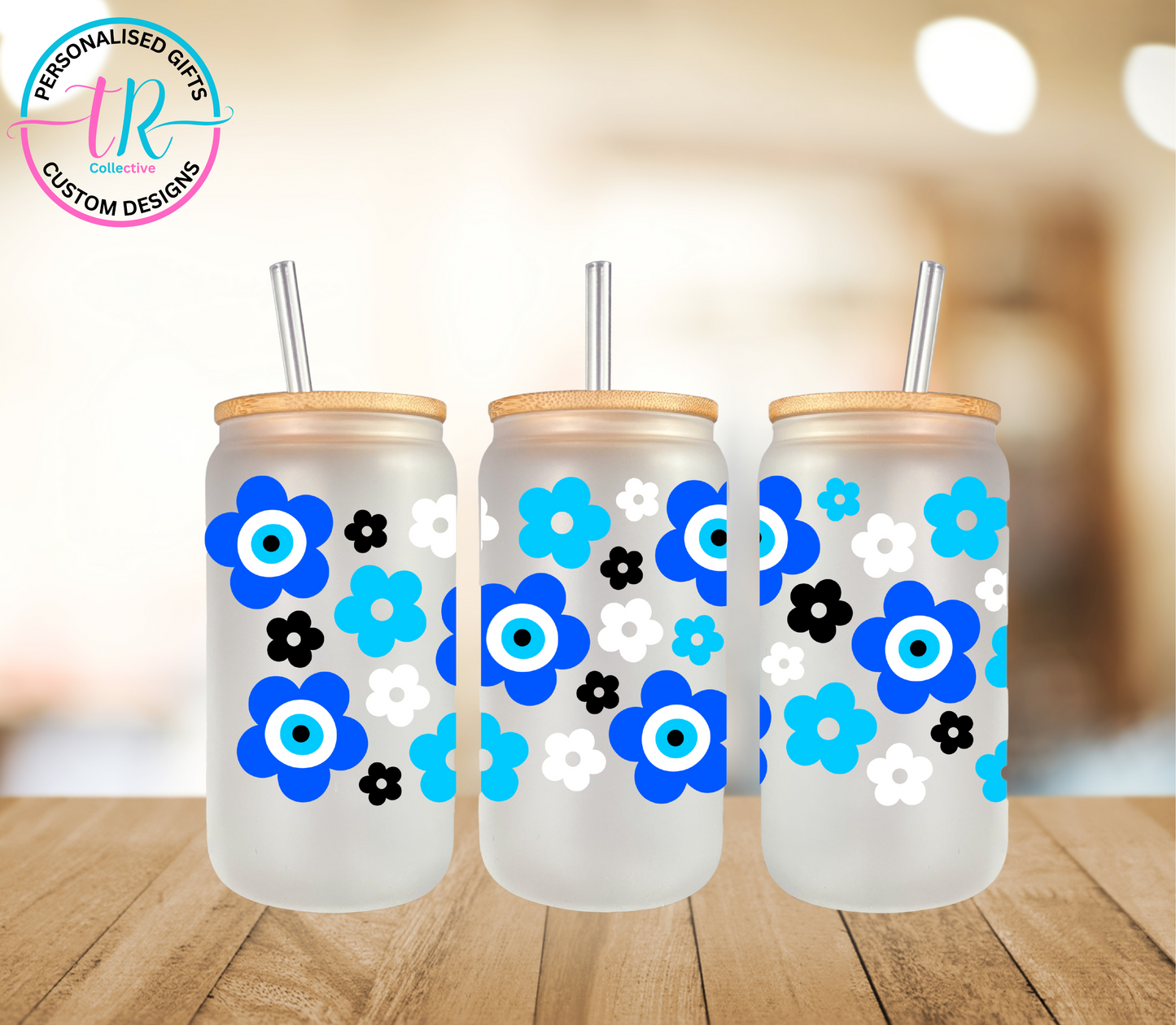 16oz-glass-tumbler-glass-can-glass-tumbler-with-straw-evil-eye-flowers-TR-collective-front