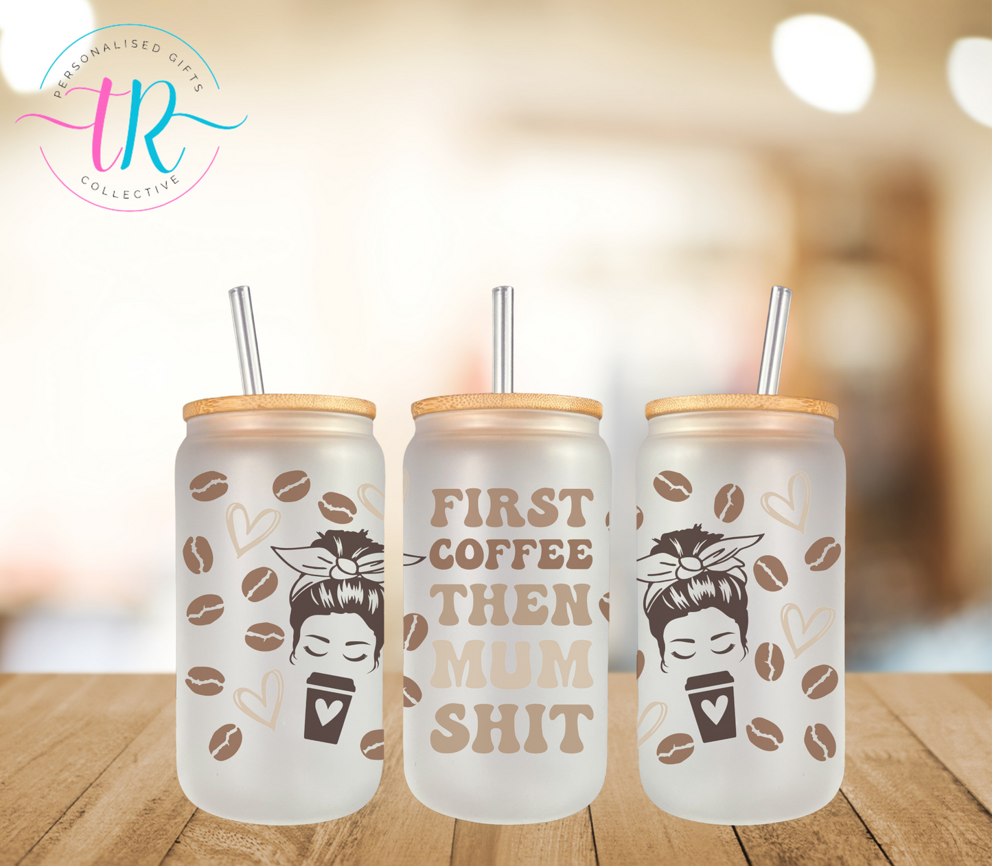 16oz-glass-tumbler-glass-can-glass-tumbler-with-straw-first-coffee-TR-collective-front