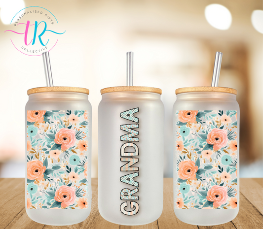 16oz-glass-tumbler-glass-can-glass-tumbler-with-straw-grandma-TR-collective-front