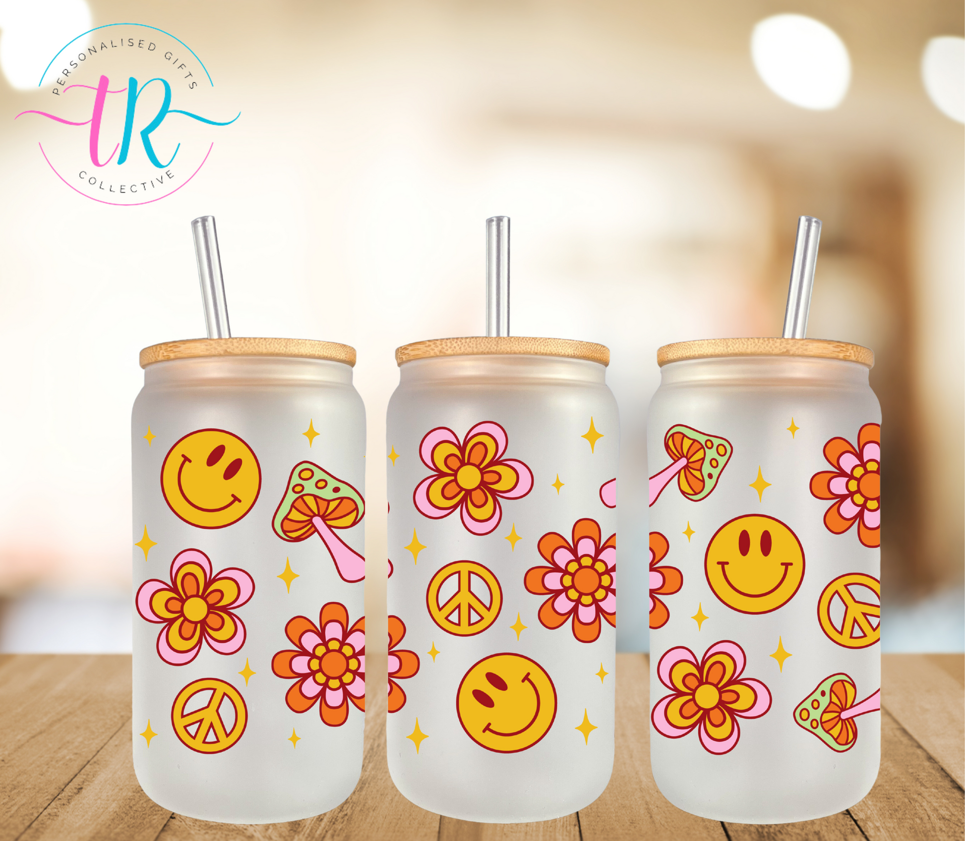 16oz-glass-tumbler-glass-can-glass-tumbler-with-straw-groovy-flowers-TR-collective-front