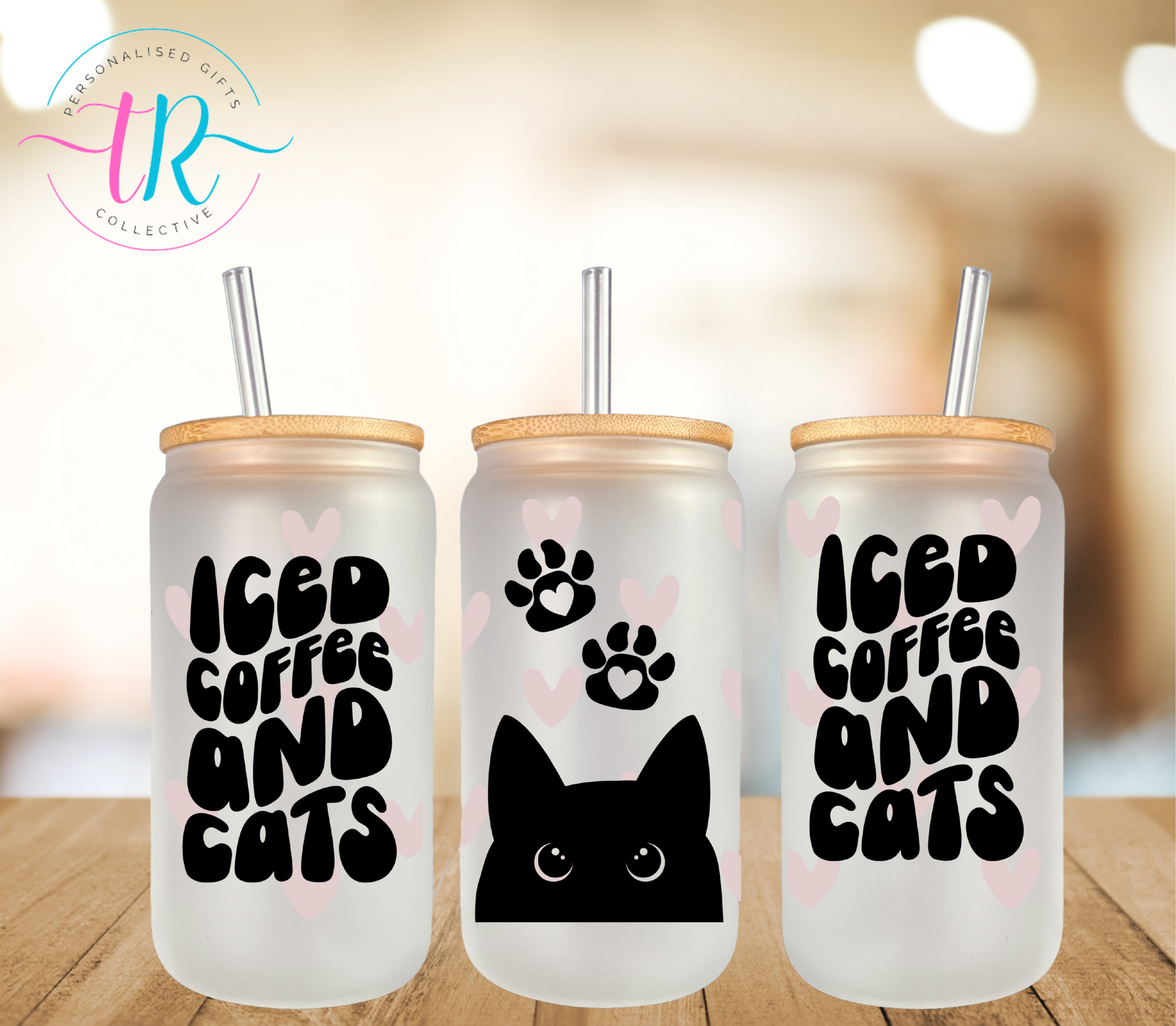 16oz-glass-tumbler-glass-can-glass-tumbler-with-straw-iced-coffee-cats-TR-collective-front