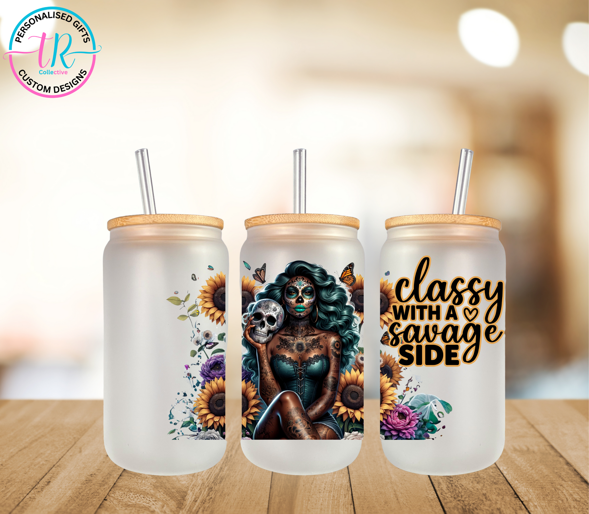 16oz-glass-tumbler-glass-can-glass-tumbler-with-straw-sunflower-savage-TR-collective-front