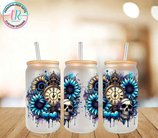 16oz-glass-tumbler-glass-can-glass-tumbler-with-straw-time-skull-TR-collective-front