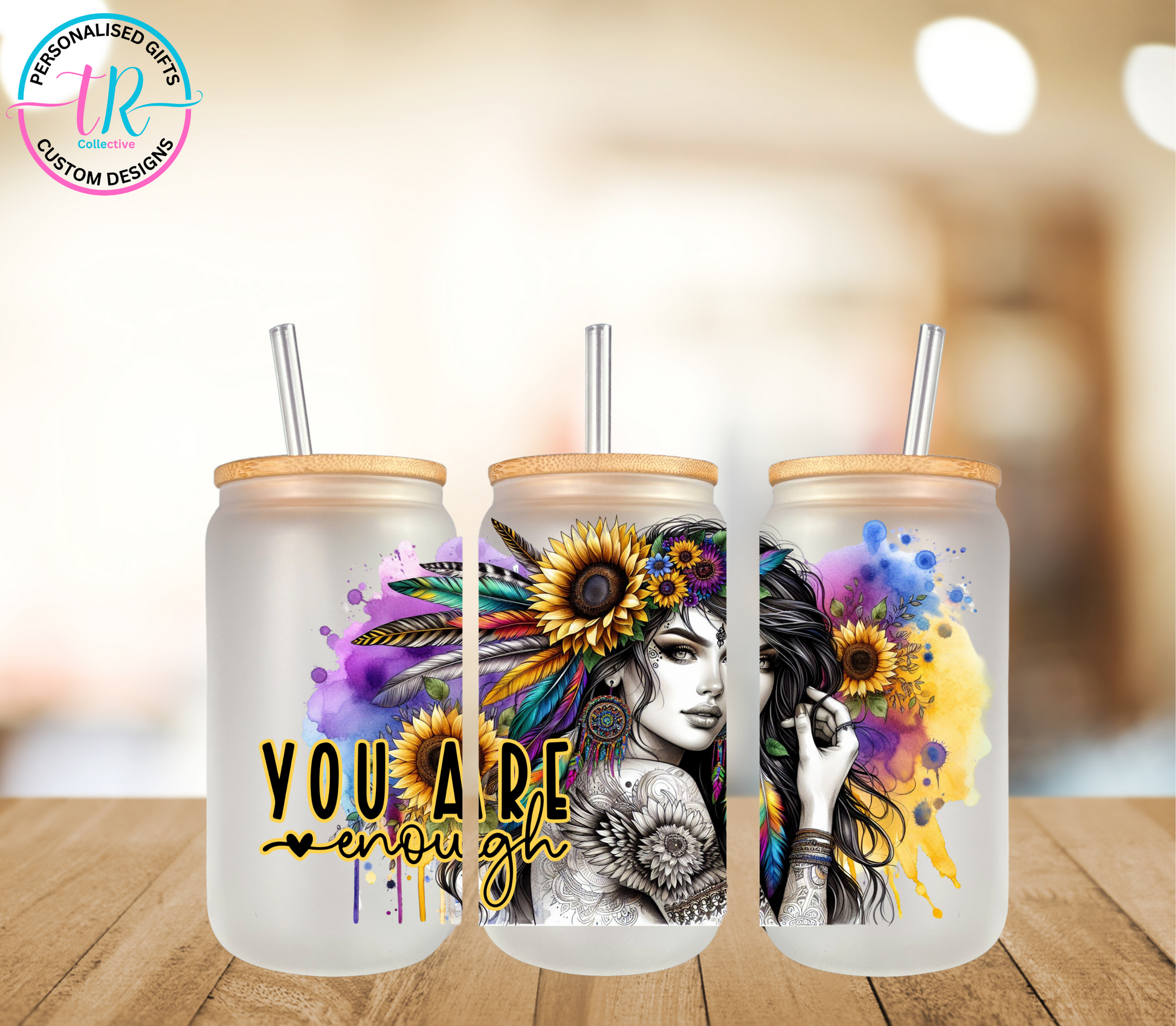 16oz-glass-tumbler-glass-can-glass-tumbler-with-straw-you-are-enough-TR-collective-front