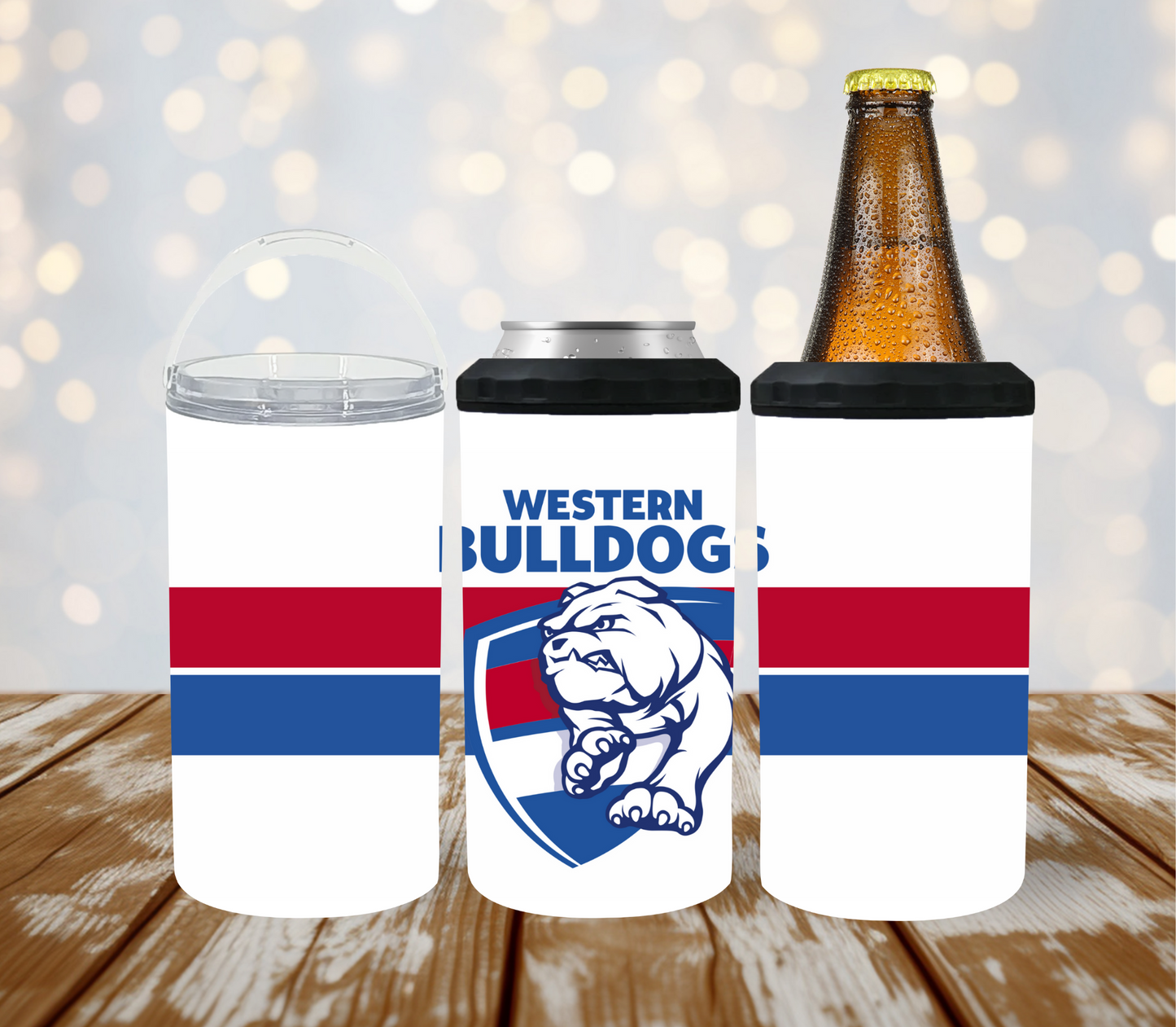 4 in 1 Stubby/Can Cooler Tumbler - Western Bulldogs