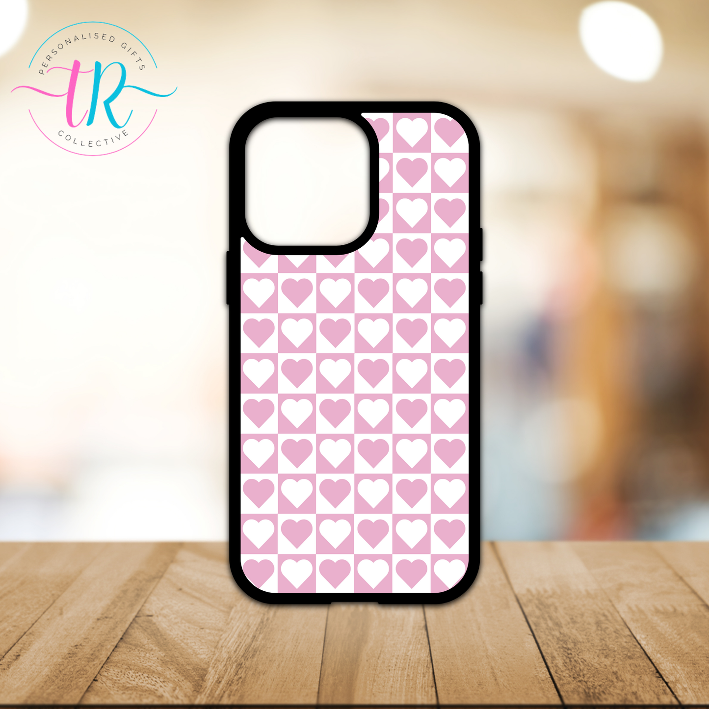 Custom Phone Case - Pink Hearts