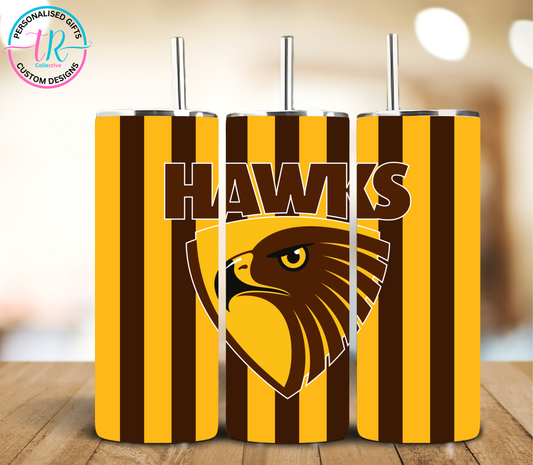 20oz-tumbler-coffee-tumbler-AFL-hawthorn-hawks-TR-collective-front