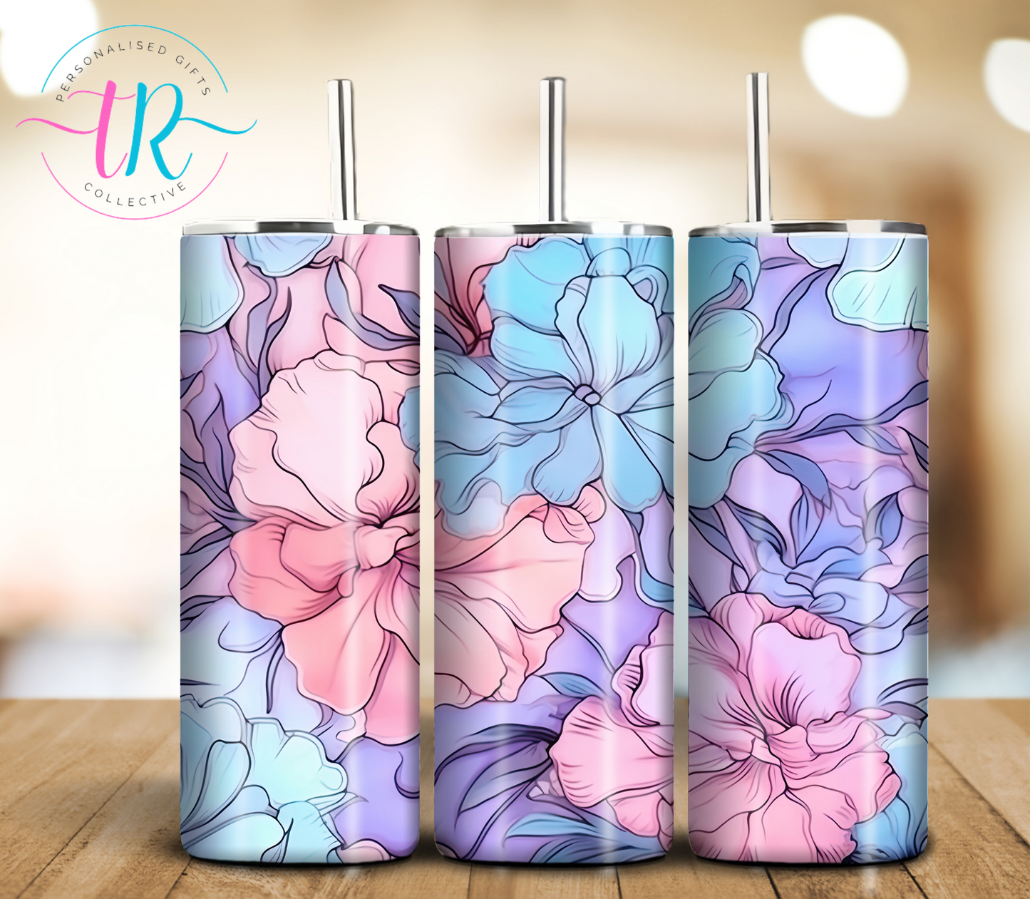 20oz-tumbler-coffee-tumbler-tumbler-cup-Pastel-Flowers-TR-collective-front