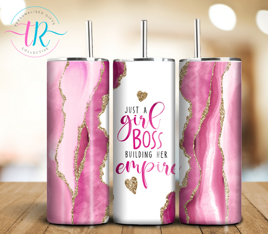 20oz-tumbler-coffee-tumbler-tumbler-cup-girl-boss-TR-collective-front