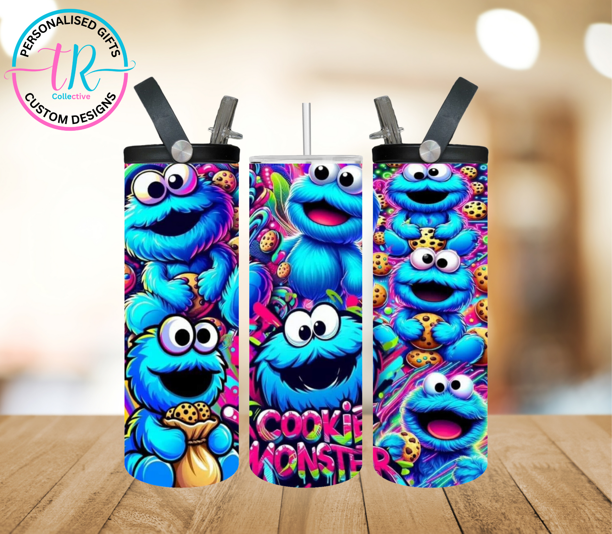 20oz-water-bottle-insulated-water-bottle-drink-bottle-Cookie-Monster-TR-collective-front