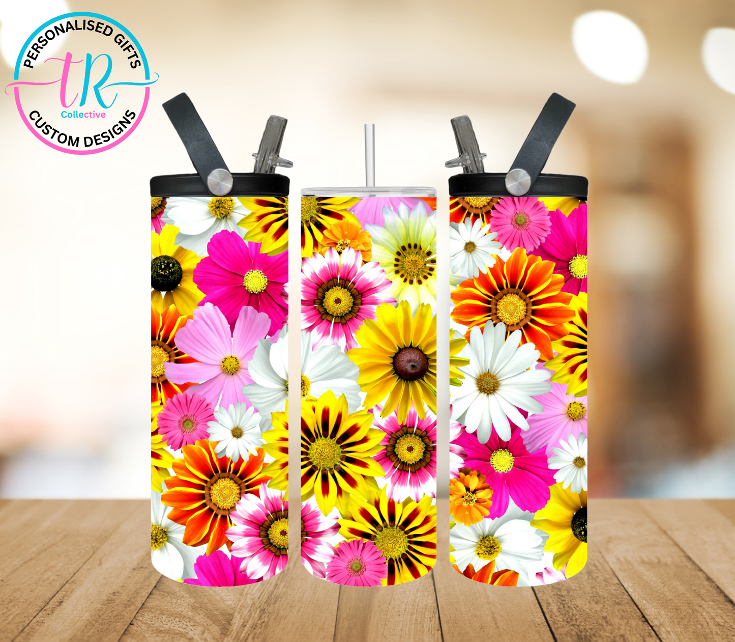 20oz-water-bottle-insulated-water-bottle-drink-bottle-bright-flowers-TR-collective-front