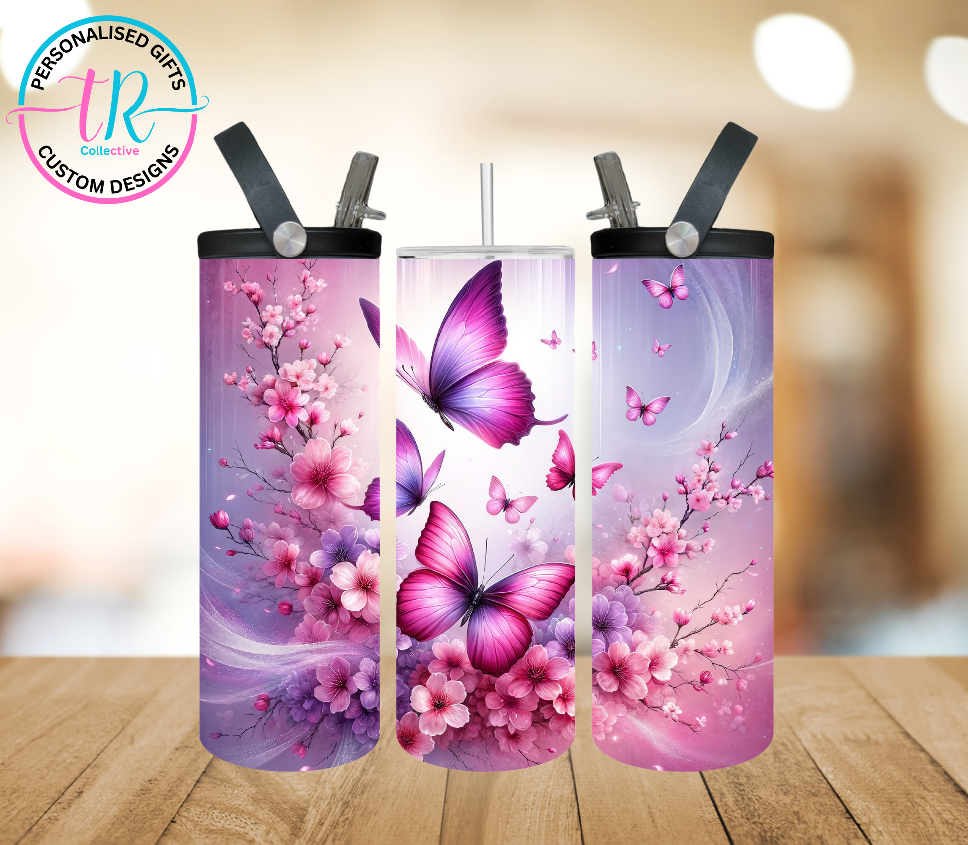 20oz-water-bottle-insulated-water-bottle-drink-bottle-butterfly-garden-TR-collective-front