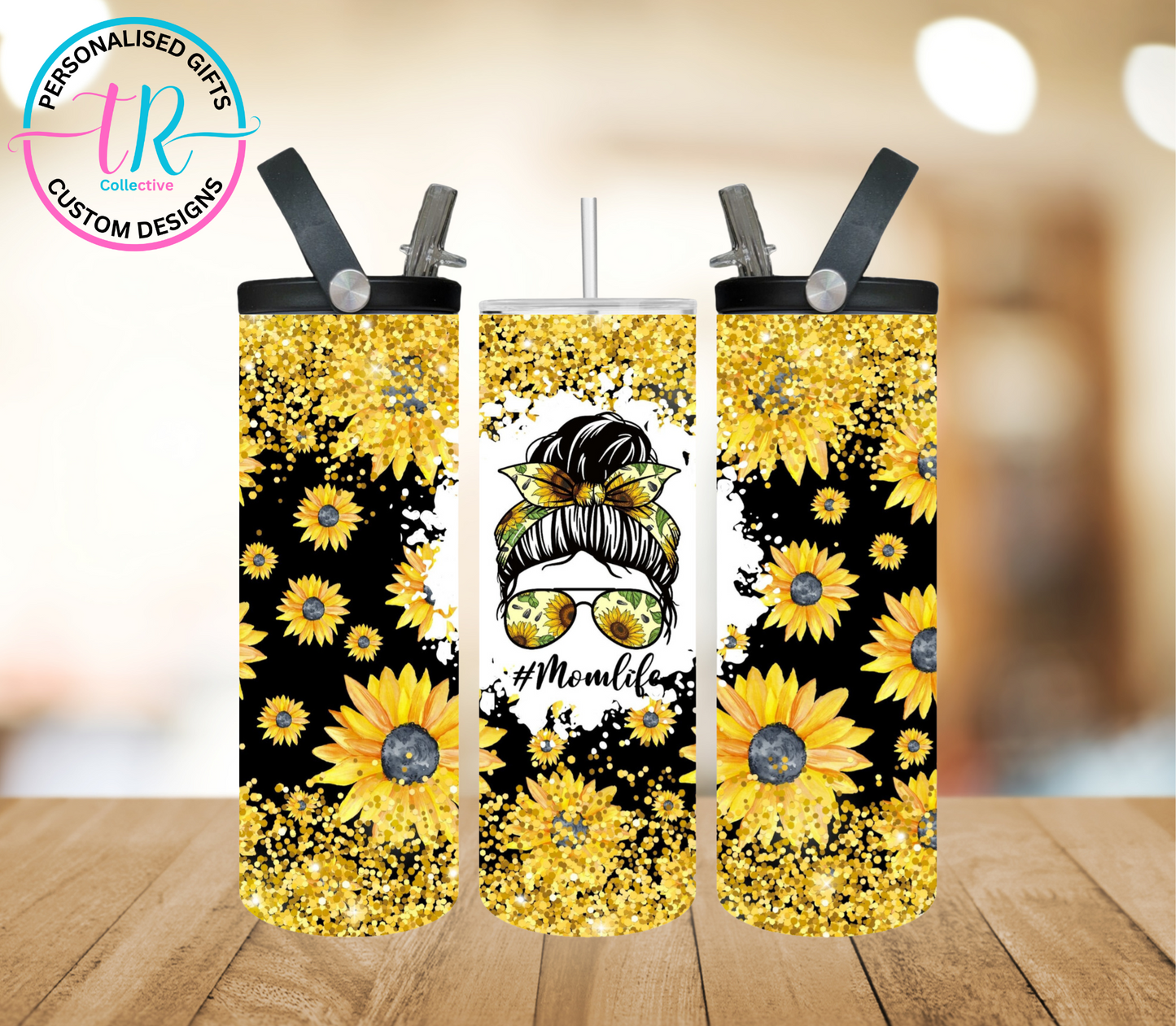 20oz-water-bottle-insulated-water-bottle-drink-bottle-mom-life-sunflowers-TR-collective-front