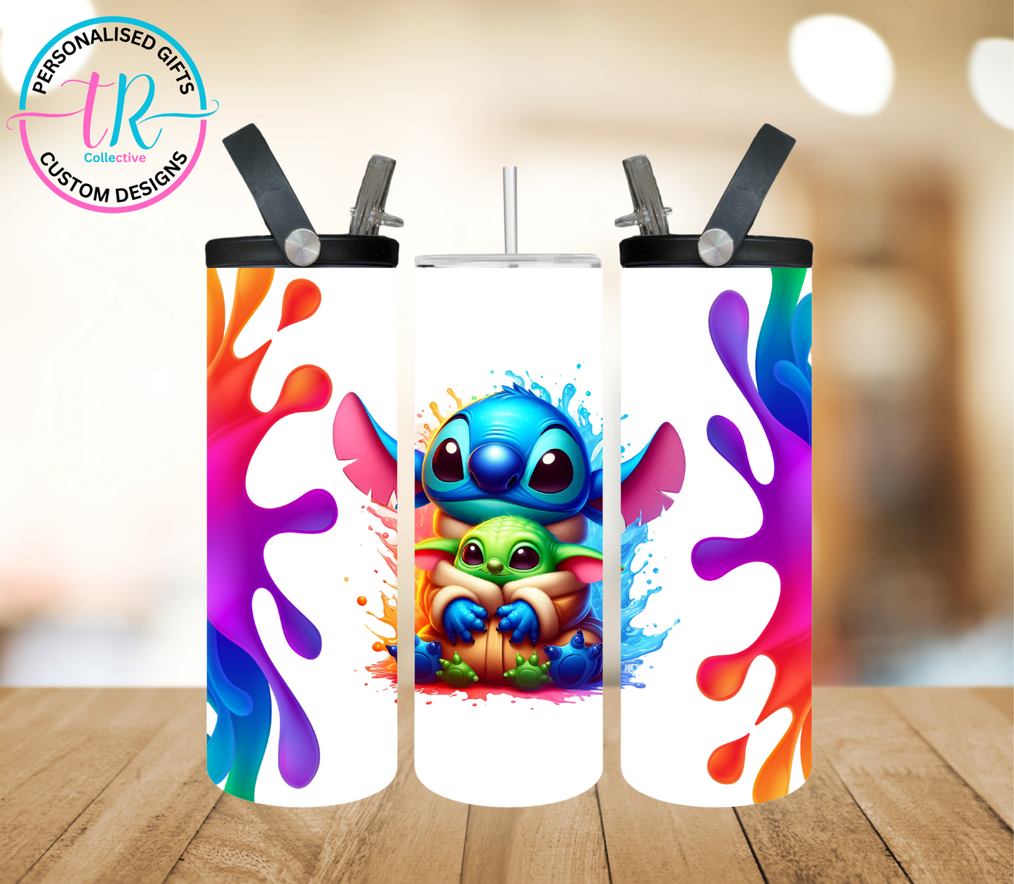 20oz-water-bottle-insulated-water-bottle-drink-bottle-stitch-and-yoda-TR-collective-front