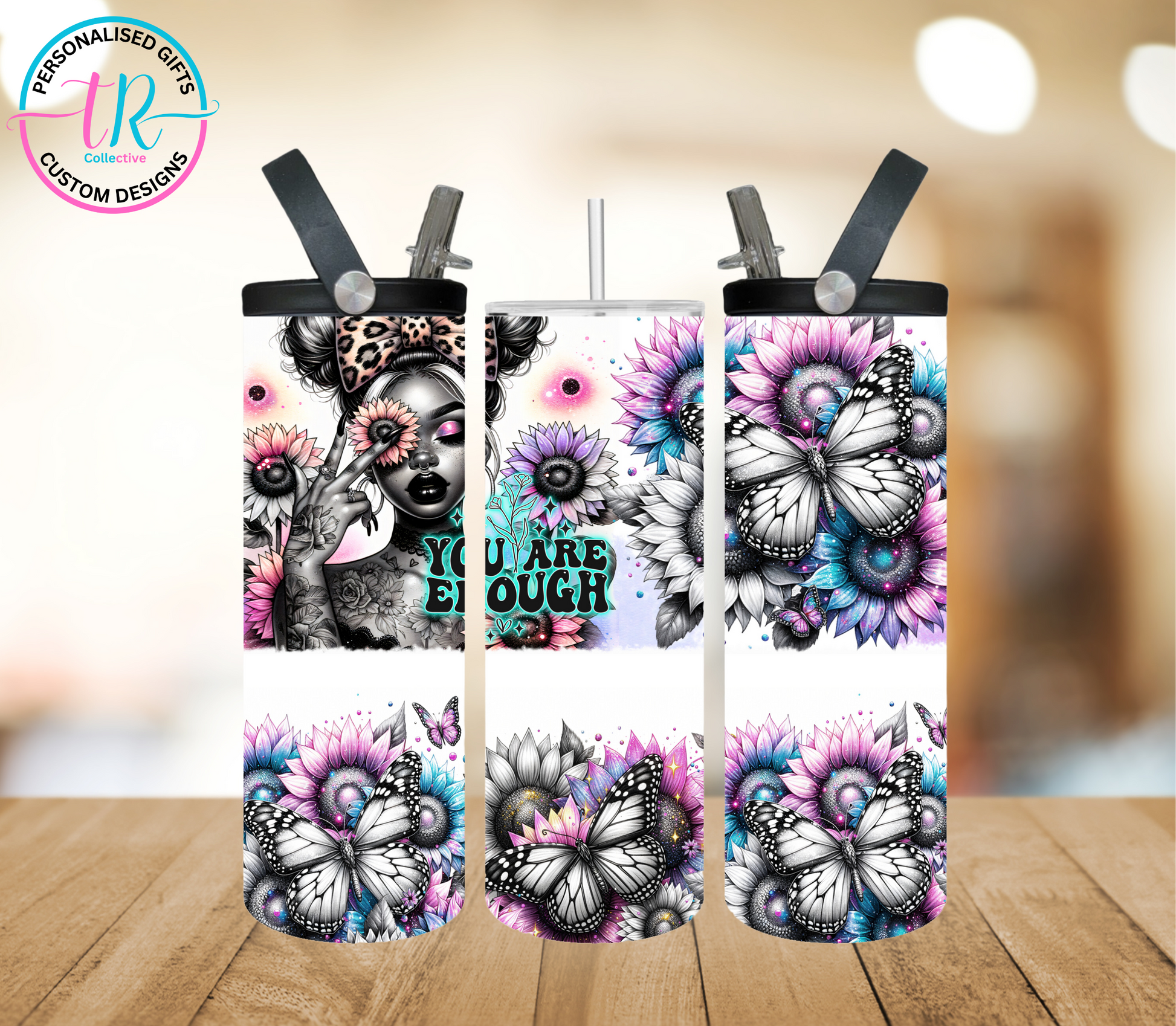 20oz-water-bottle-insulated-water-bottle-drink-bottle-you-are-enough-TR-collective-front