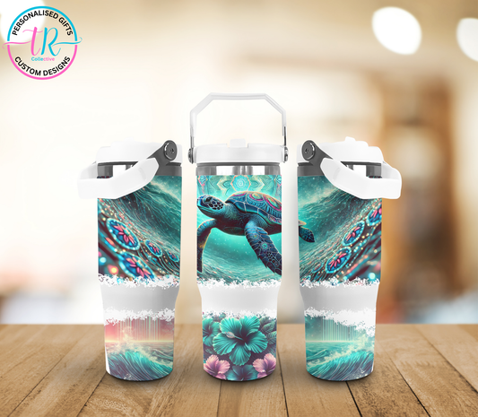 30oz-tumbler-30oz-tumbler-with-handle-travel-mug-ocean-tuetle-TR-Collective-shop