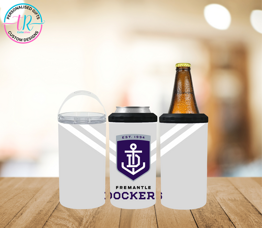 4 in 1 Stubby/Can Cooler Tumbler - Fremantle Dockers