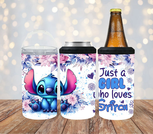 4-in-1-stubby-can-cooler-tumbler-stubby-holder-can-cooler-Just-a-girl-who-loves-stitch-TR-Collective-front