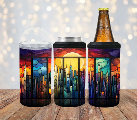 4-in-1-stubby-can-cooler-tumbler-stubby-holder-can-cooler-glass-sunset-TR-Collective-front