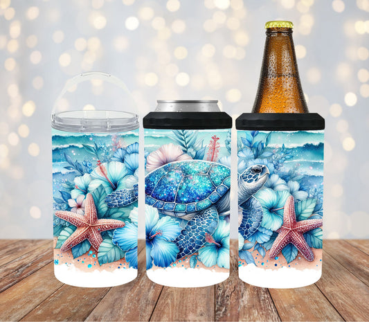 4-in-1-stubby-can-cooler-tumbler-stubby-holder-can-cooler-sea-turtle-TR-Collective-front