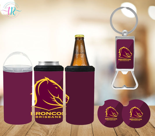 4-in-one-can-cooler-keychain-bottle-opener-coaster-set-Broncos-tr-collective-front