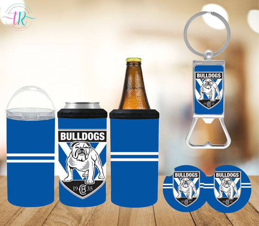 4-in-one-can-cooler-keychain-bottle-opener-coaster-set-Bulldogs-tr-collective-front-2