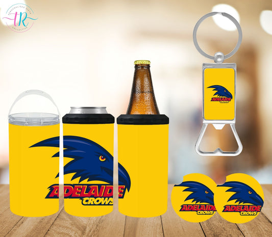 4-in-one-can-cooler-keychain-bottle-opener-coaster-set-Crows-collective-front