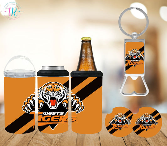 4-in-one-can-cooler-keychain-bottle-opener-coaster-set-Tigers-tr-collective-front