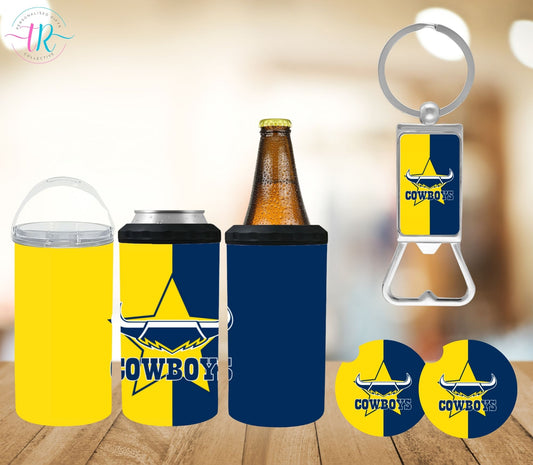 4-in-one-can-cooler-keychain-bottle-opener-coaster-set-cowboys-tr-collective-front