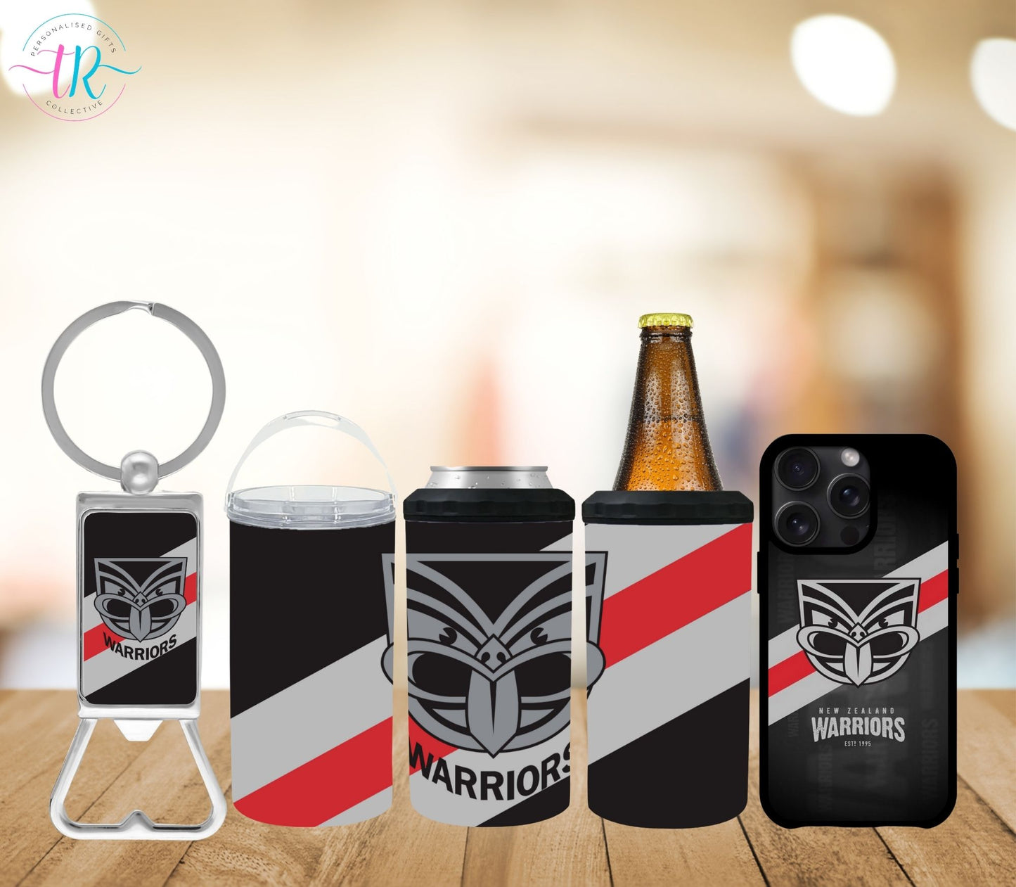 4-in-one-can-cooler-keychain-bottle-opener-phone-case-set-Warriors-tr-collective-front