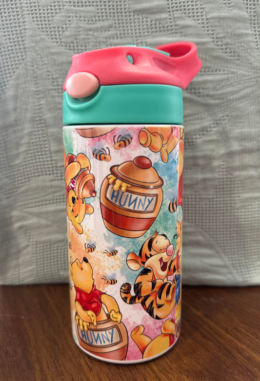 Second's - 12oz Kids Flip Top Water Bottle - Pooh Bear