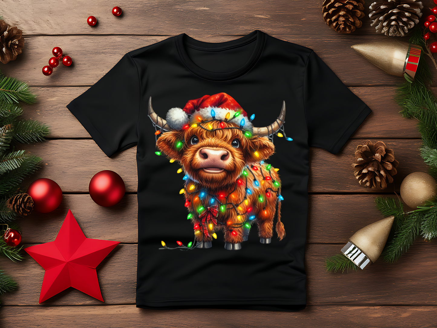 Christmas Women's T Shirt - Highland Christmas