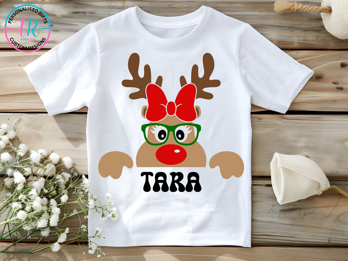 Children_s-Christmas-t-shirts-christmas-tee-shirts-childrens-xmas-shirts-reindeer-red-bow-TR-Collective-front