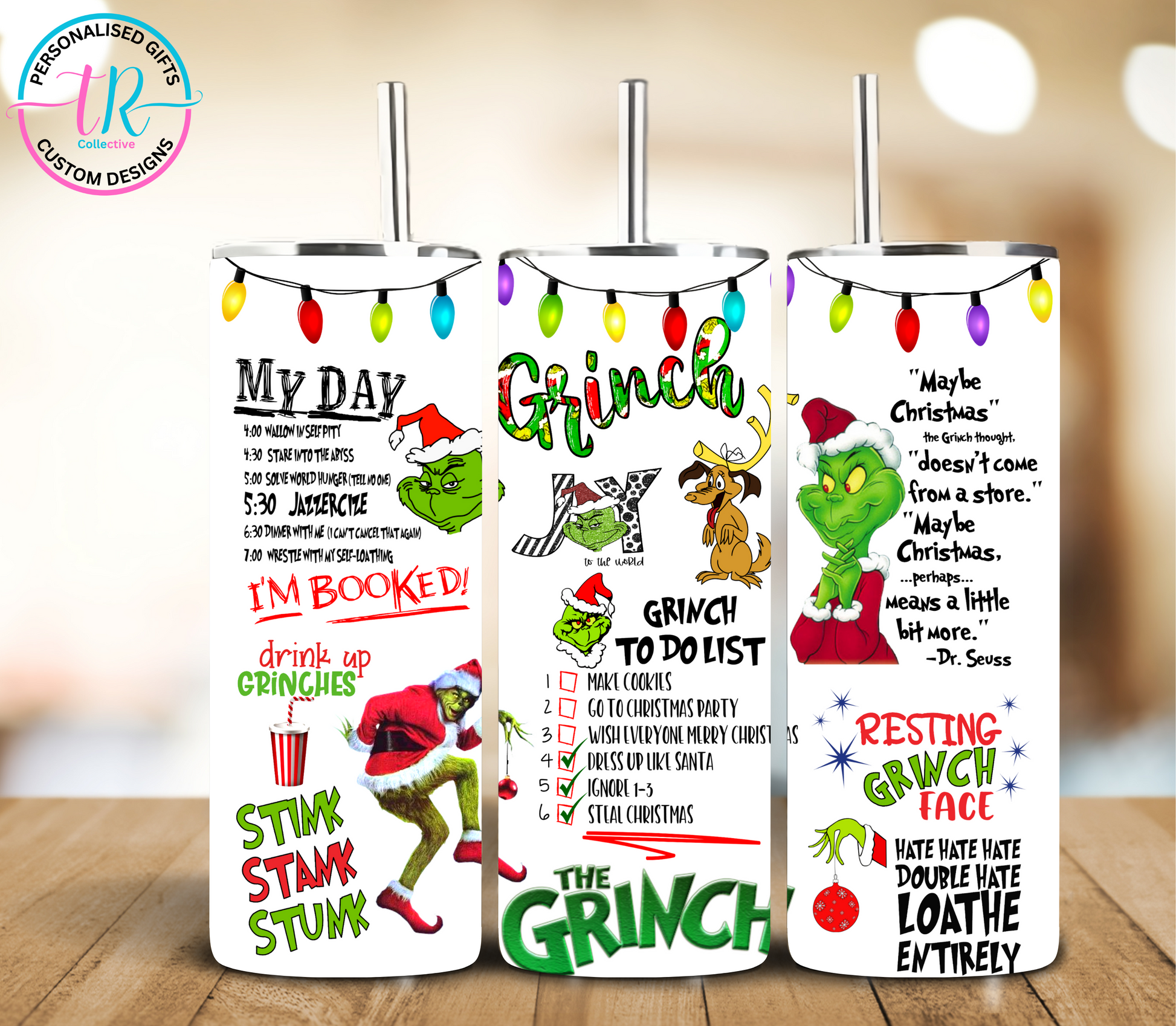 Christmas-20oz-tumbler-coffee-tumbler-tumbler-grinch-day-TR-collective-front