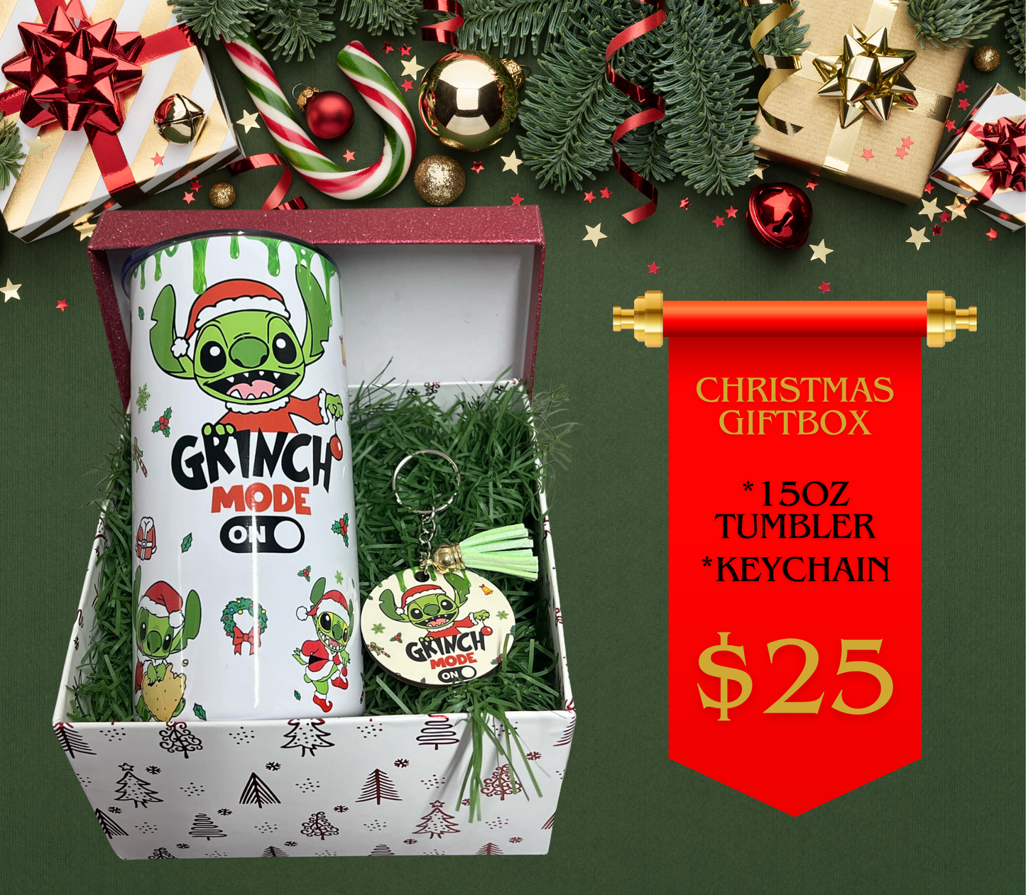 Christmas-gift-box-15oz-tumbler-key-chain-grinch-mode-on-tr-collective.front