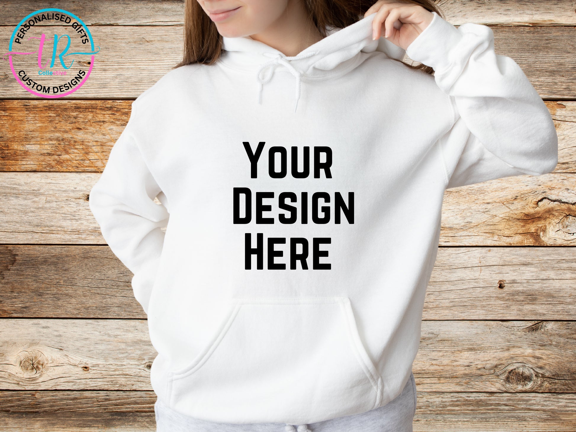 Custom-hoodies-womens-hoodie-jumper-design-your-own-white-TR-collective-front