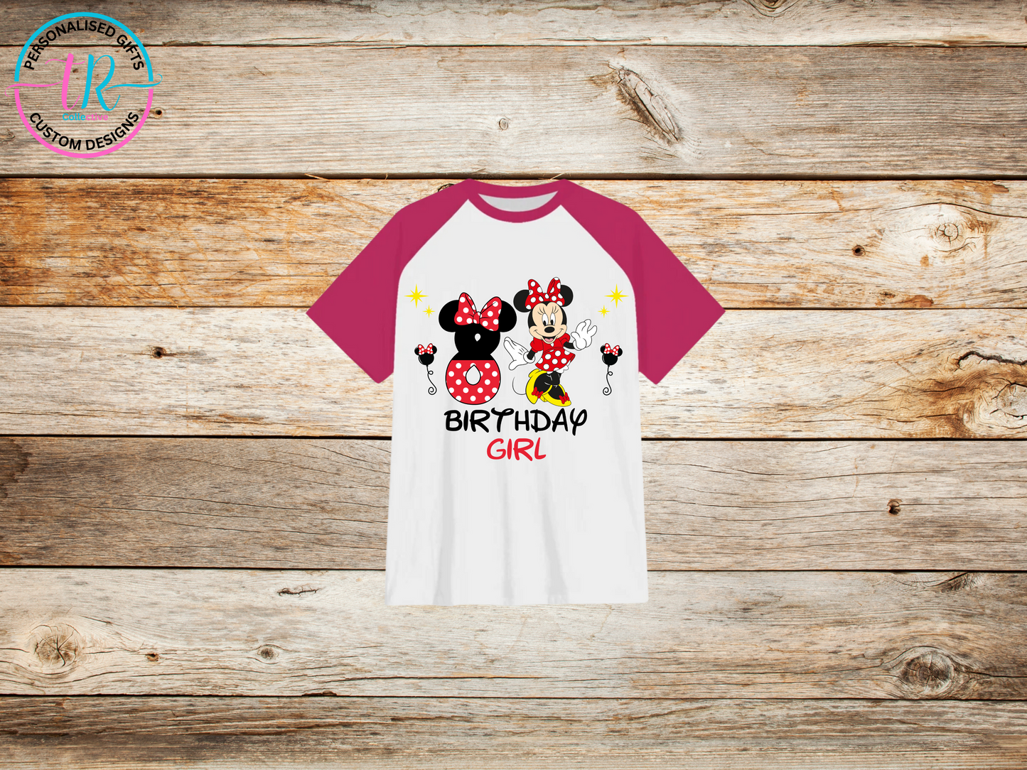 Girl_s-t-shirt-birthday-tees-shirts-minnie-mouse-birthday-girl-8-pink-sleeve-TR-collective-front