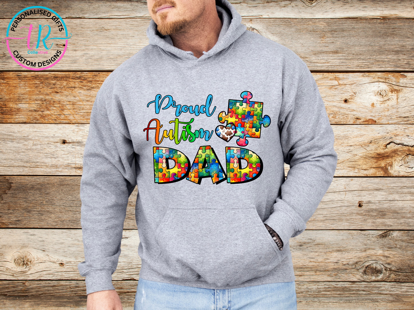 Hoodies-mens-hoodie-jumper-autism-dad-grey-TR-collective-front