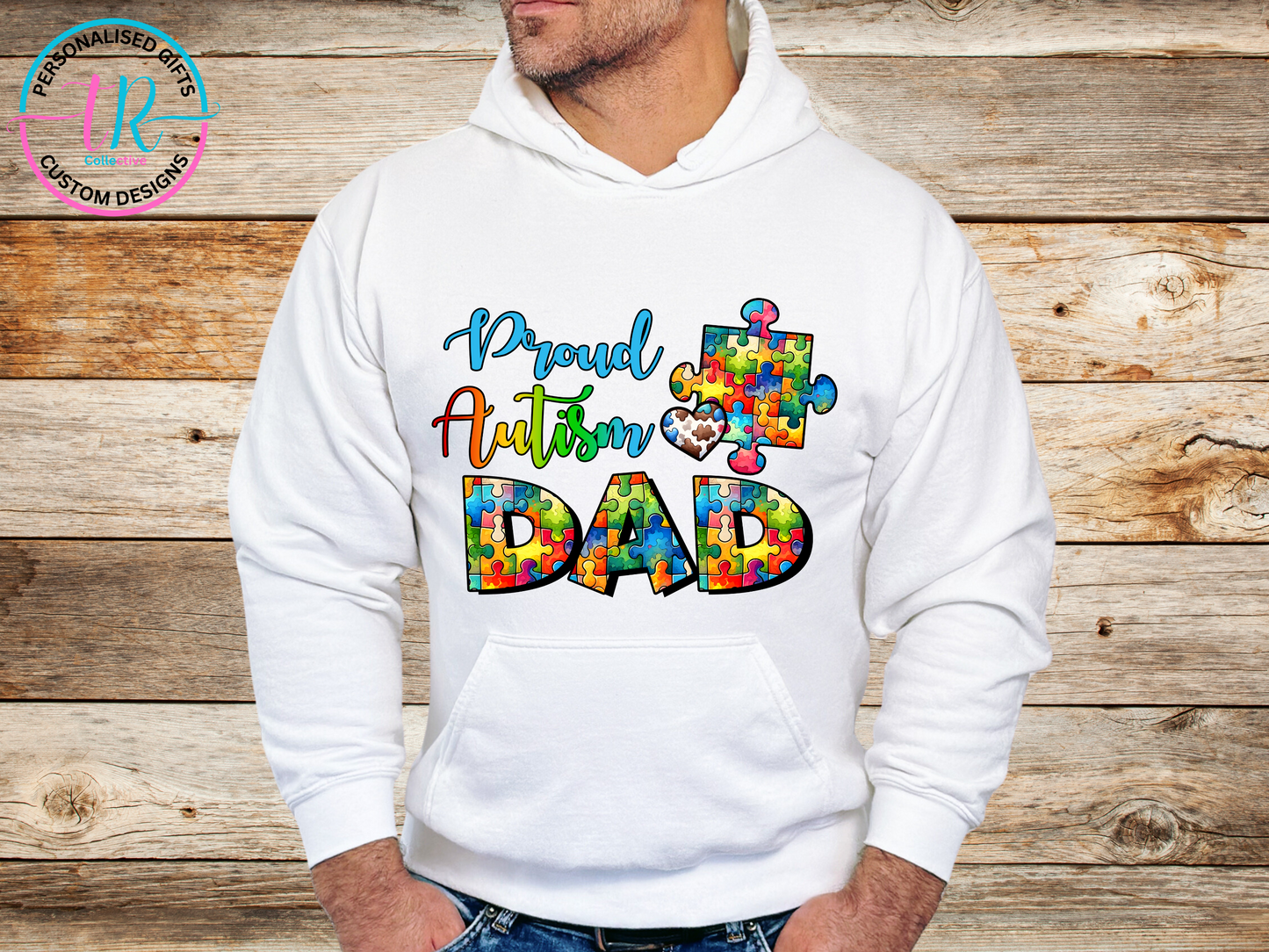 Hoodies-mens-hoodie-jumper-autism-dad-white-TR-collective-front