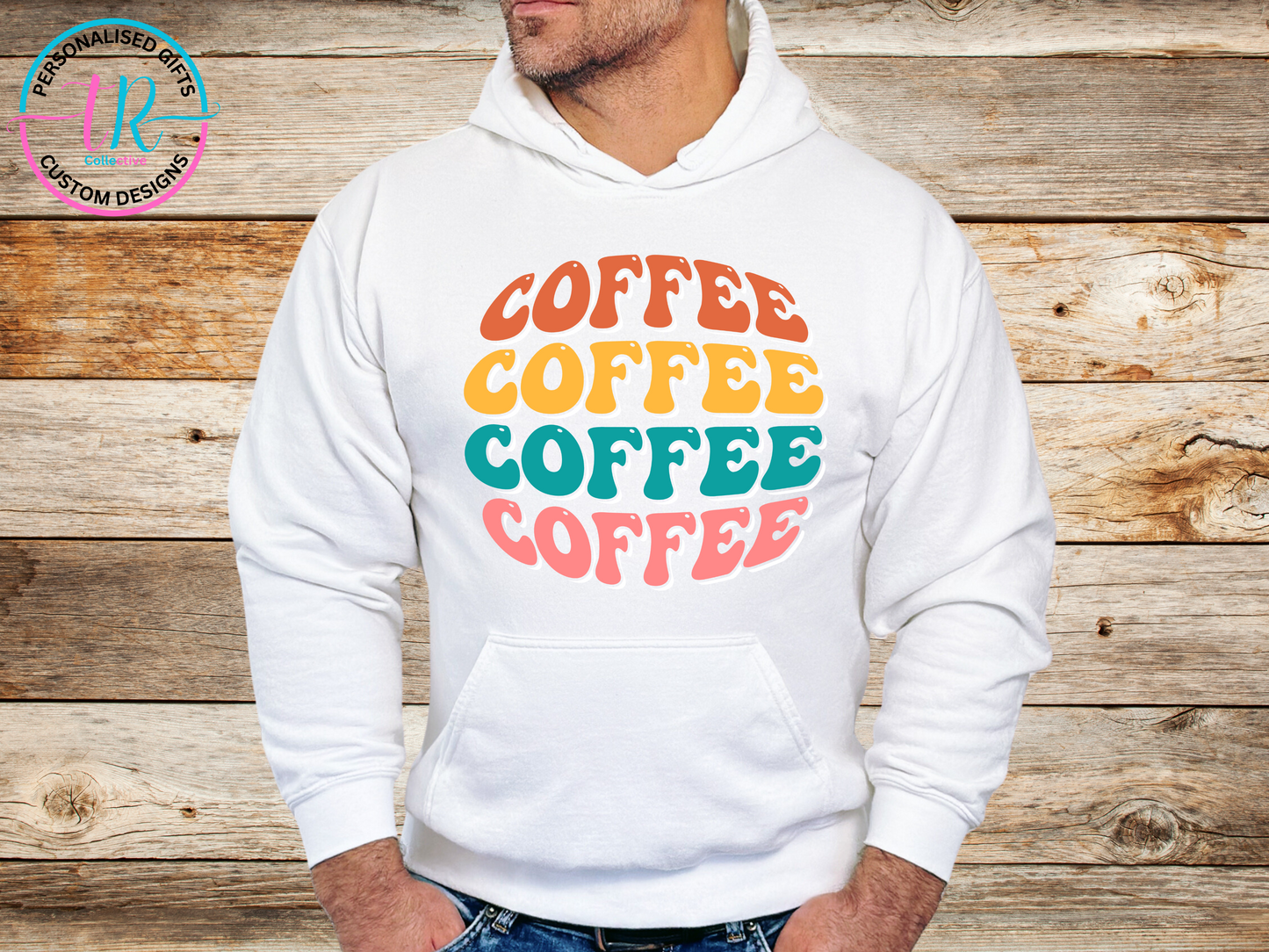 Hoodies-mens-hoodie-jumper-coffee-white-TR-collective-front