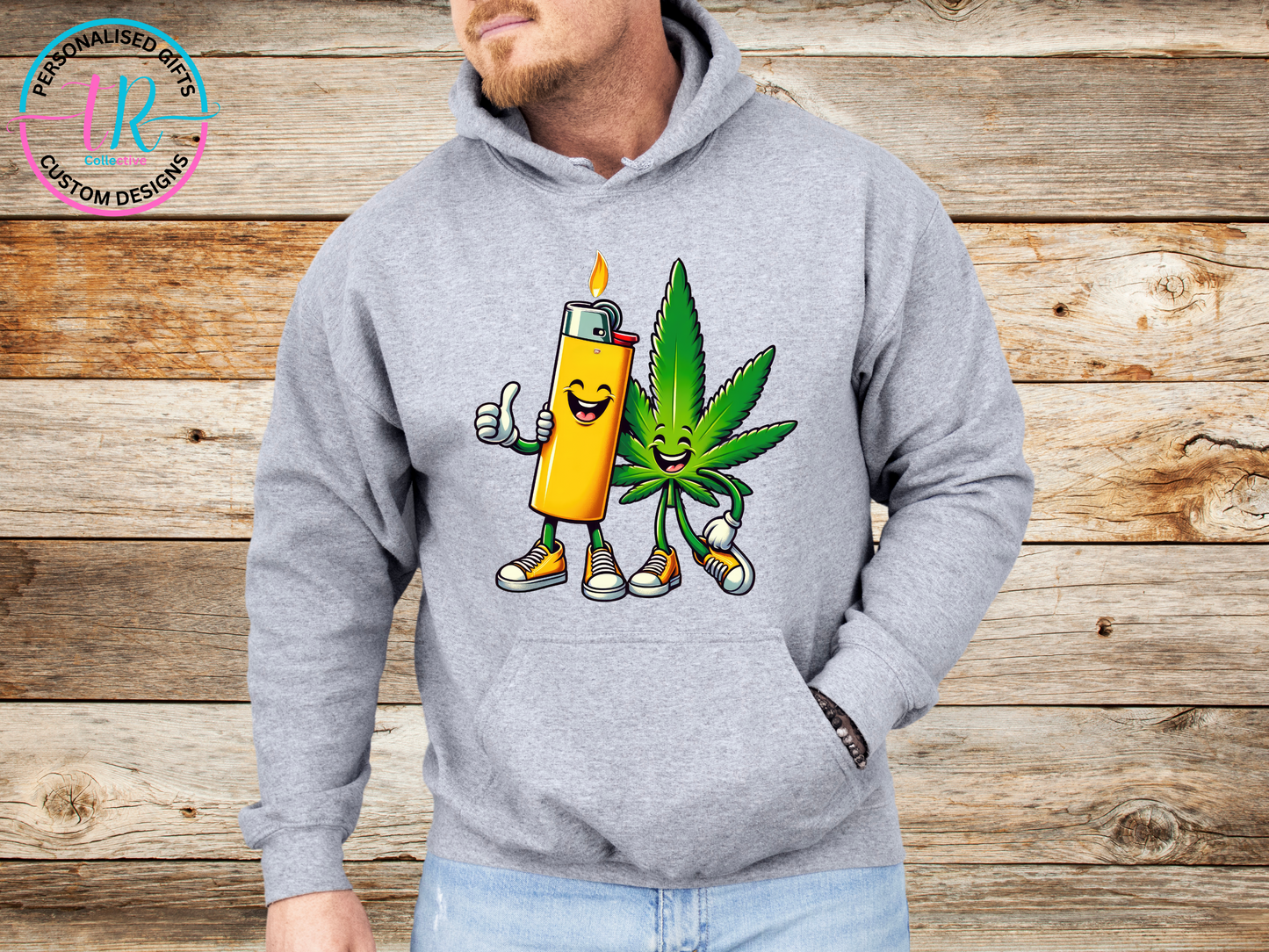 Hoodies-mens-hoodie-jumper-lighter-and-leaf-grey-TR-collective-front