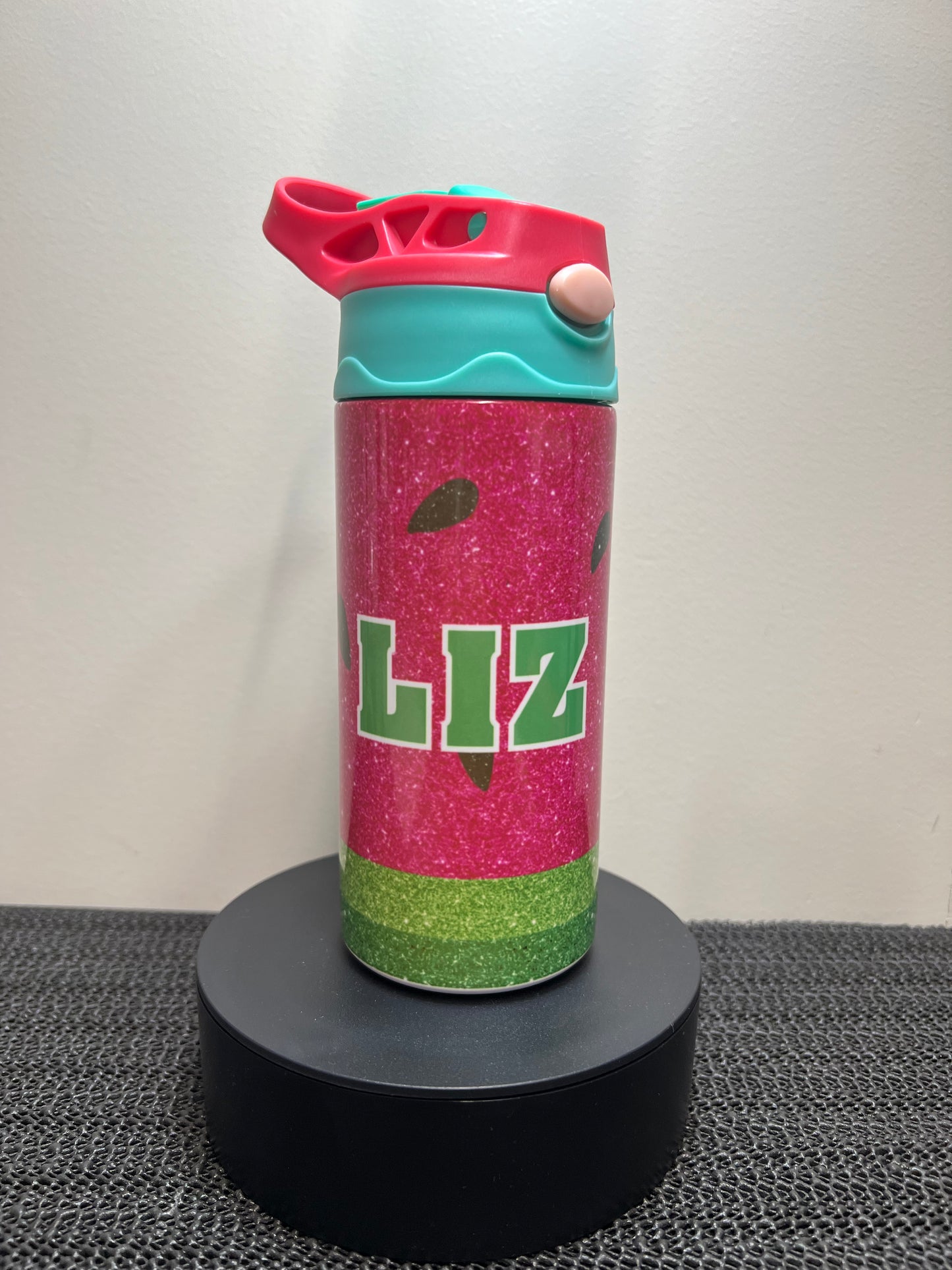 Second's - 12oz Kids Flip Top Water Bottle - Watermelon